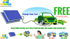 Solar energy system can slash electricity bill and reduce cost of driving