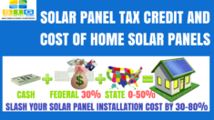 Solar panel tax credit and solar system installation cost